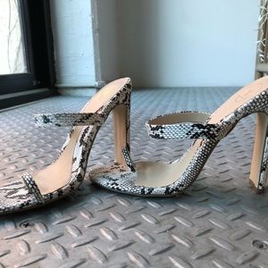 Brand new snake skin heels
